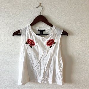 Forever 21 Embroidered Crop Top